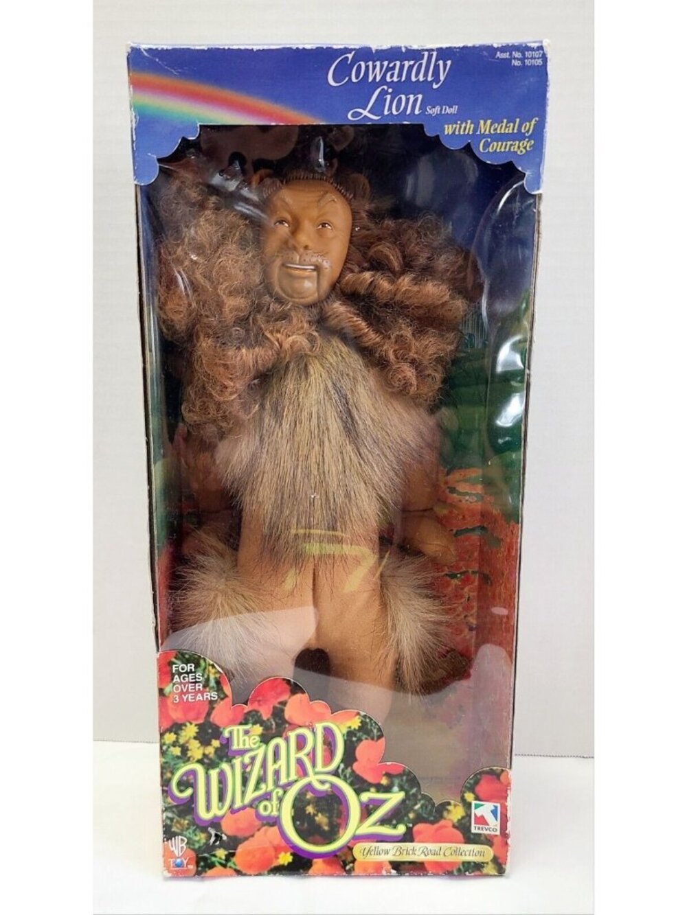 The Wizard of Oz Cowardly Lion Doll Yellow Brick Road Collection 1998 Y2K